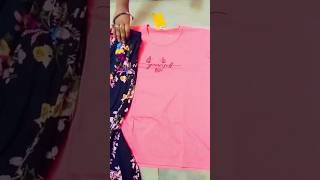 Meesho Tshirt🥳🥳meeshokurtieshaul meeshokurti meeshoTshurts shortsviral newsong music [upl. by Aeli]