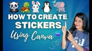 How to create stickers using Canva  Beginners Tutorial canva sticker [upl. by Fillian]