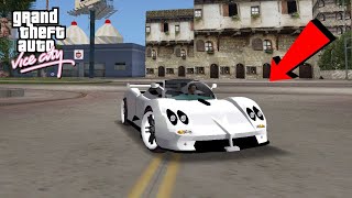 GTA Vice City Pagani Zonda S Car Gameplay  Amazing Car In GTA VC  King Gamerz [upl. by Ahsirtal295]