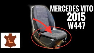 Seat cover removal  front seat MERCEDES VITO V w447 2013 [upl. by Ahtiekal275]