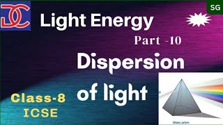 Class8 Physics ICSE light energyPart 10 Dispersion of light [upl. by Atrebor]