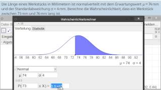 Normalverteilung mit GeoGebra [upl. by Ayet]