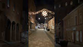 Kungsängsgatan i Uppsala med Gamla Riksbankshuset [upl. by Anelyak]