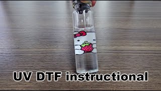 UVDTF doublesided printing instructional video [upl. by Chlores]