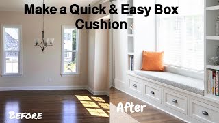 Easy DIY No Sew Bench Seat Cushion  Using a Staple Gun and Plywood or MDF Base 🪚⚒️ [upl. by Othilia353]