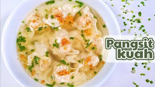 RESEP PANGSIT KUAH PALING ENAK  KUAHNYA SEGER BANGET [upl. by Swane]