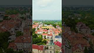 Historyczny Sandomierz🇵🇱👍🏻 widokizdrona drony polska sandomierz podróże polskazdrona [upl. by Younglove]