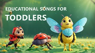 Fun Ladybug and Bee Songs for Kids  Educational Animal Songs for Toddlers [upl. by Pammi]