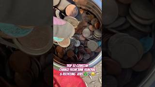 COINSTAR Trip with Change from Junk Removal amp Recycling Jobs Coins to Cash Money Baltimore MD 🤑 [upl. by Tadio120]