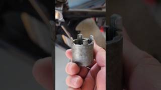 Steering Stem Nut Removal Tool Homemade [upl. by Atilef]