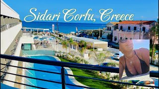 Sidari Corfu GREECE Canal dAmour 4K AMAZING VIEW Oceanis Beach Hotel and much more [upl. by Nylessoj]