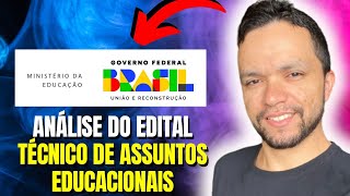 TÉCNICO EM ASSUNTOS EDUCACIONAIS MEC  EDITAL VERTICALIZADO assista em 20x [upl. by Eceertal]