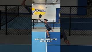 Mastering the Art of The OneHanded Backhand Roll Volley in Pickleball 🙌 pickleball pickleballers [upl. by Leroj]