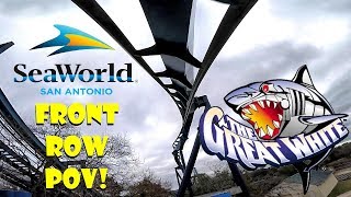 The Great White  SeaWorld San Antonio Front Row POV [upl. by Adnolahs]