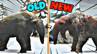 Jurassic world game OLD vs NEW MAX LEVEL UPGRADE  Deinotherium MAX LEVEL [upl. by Ttehr567]