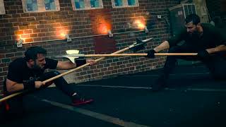 Halberd Fight Ben Aycrigg v Billy Matt Thompson [upl. by Rexford]