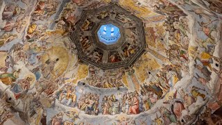 Climbing the Duomo  Frescoes amp View from Cupola 4K [upl. by Oiliduab916]