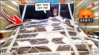 DUCT TAPE PRANK ON SLEEPING GIRLFRIEND GOES WRONG [upl. by Trygve]