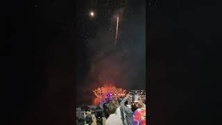 Illuminated Boat Procession In Nakhon Phanom thailand festival [upl. by Notyard776]