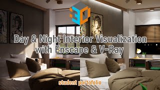 Day amp Night Interior Visualization with Enscape 30 amp VRay [upl. by Gerardo]