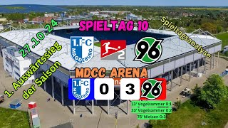 Spieltagsanalyse  1 FC Magdeburg 03 Hannover 96  Endlich Auswärts gewonnen [upl. by Murdock]