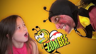 I Was ATTACKED by a ZomBEE WARNING ZOMBIE EATS DADS BRAIN [upl. by Spense]