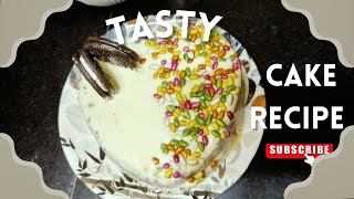 Tasty chocolate cake recipe  ghar par bnaye bina oven ke cake [upl. by Pasahow]