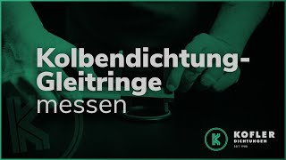 Eine Kolbendichtung mit Gleitring RICHTIG messen [upl. by Anastos907]