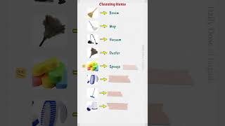 Cleaning Items  English Vocabulary Builder [upl. by Caughey992]