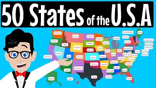 50 States Song  Fifty States Song  Fifty States of America for Schools  America  USA [upl. by Oliviero]