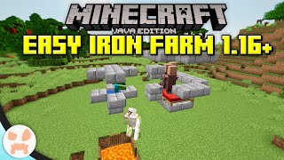 EASY IRON FARM TUTORIAL  Early  Mid Game Minecraft Java [upl. by Dix]