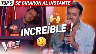 GIRARON sus SILLAS al escuchar sus IMPRESIONANTES voces en La Voz [upl. by Siuqram]