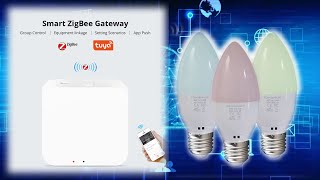 MELHOR HUB ZigBee Sem Fio e LÂMPADA ZigBee WiFi ZemiSmart [upl. by Ahsiem693]