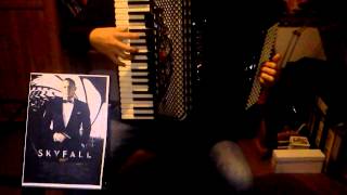 SKYFALL  Adele  James Bond on ACCORDION [upl. by Ytirehc745]