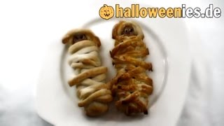 Würstchenmumien Halloween Rezept [upl. by Felske377]