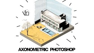 Architecture Style Drawing in Photoshop Tutorial [upl. by Scutt]