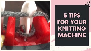 5 TIPS FOR THE ADDI MACHINE  How to Use a Knitting Machine  Beginner Addi Tips How to Use an Addi [upl. by Bala]