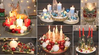 11 Beautiful Christmas Centerpiece Ideas With Candles  Diy Christmas 2023 [upl. by Ros782]