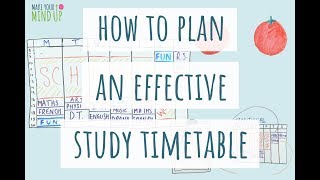 How To Make An EFFECTIVE STUDY TIMETABLE  Revision Timetable  Productivity [upl. by Shiff615]