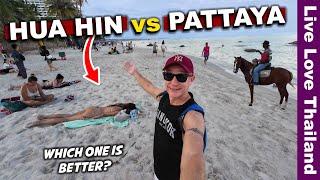 Which One Is The Best In THAILAND  HUA HIN or PATTAYA  Hotels Nightlife amp More livelovethailand [upl. by Atteirneh]