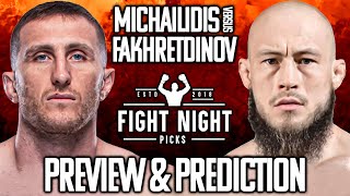 UFC Fight Night Andreas Michailidis vs Rinat Fakhretdinov Preview amp Prediction [upl. by Anuahsat453]