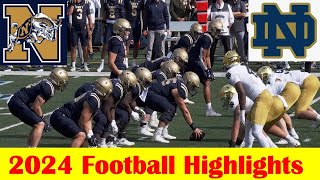 12 Notre Dame vs 24 Navy Football Game Highlights 10 26 2024 [upl. by Tabatha912]