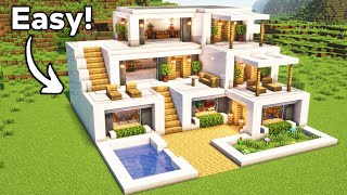 Minecraft Ultimate Modern House Tutorial🏠 [upl. by Yralam908]