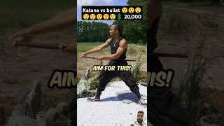 Katana vs bullet 😲😲😲shorts mrbeast [upl. by Nerb]