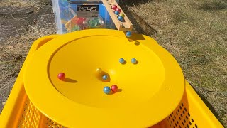 Marble Run ASMR Race ☆ HABA Slope amp Dump Truck Excavator Ambulance Forklift Garbage Truck Tractors2 [upl. by Ynolem]