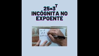 Equação com incógnita como expoente [upl. by Malkah119]