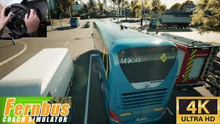 Realistic Bus Driving  Neoplan Skyliner  4k Epic  G920 Gameplay  Fernbus Coach Simulator [upl. by Rafiq]