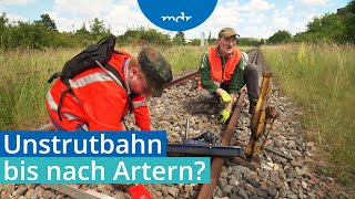 Gleiserhaltung Ackern für die Unstrutbahn  MDR SACHSENANHALT HEUTE  MDR [upl. by Alleyn853]