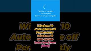 windows update turn off permanently [upl. by Mariano]