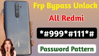 Redmi ka lock 🔒 kaise tode  Redmi mobile ka lock 🔒 kaise tode  Password 🔑 Pattern Pin [upl. by Jazmin]